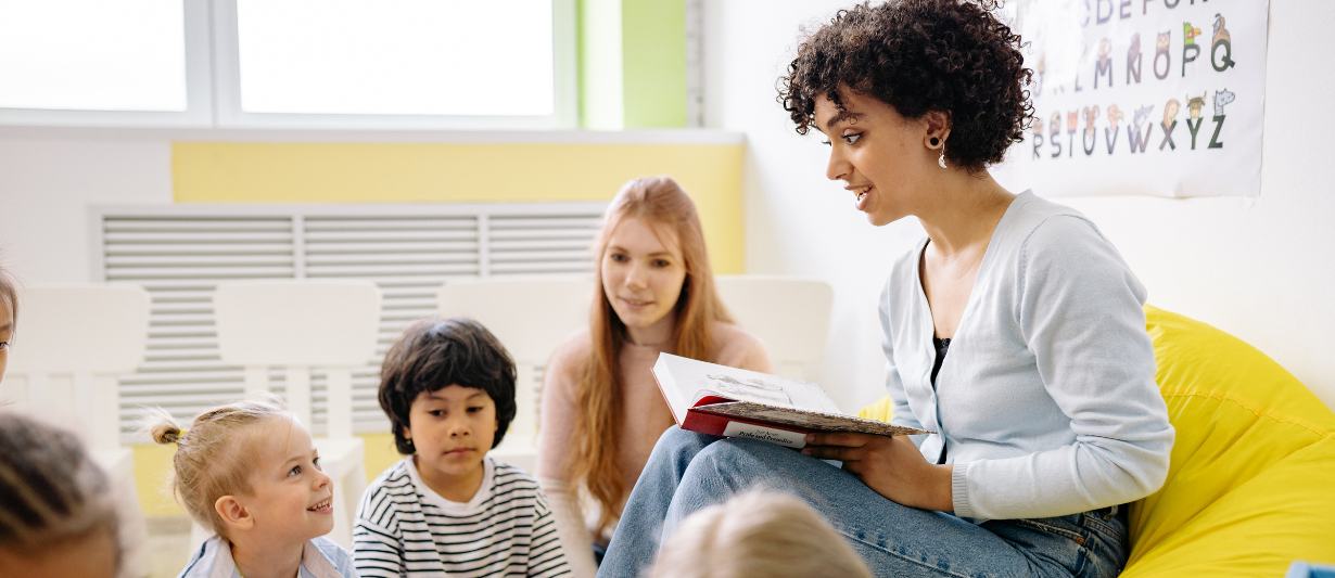 reading books to children