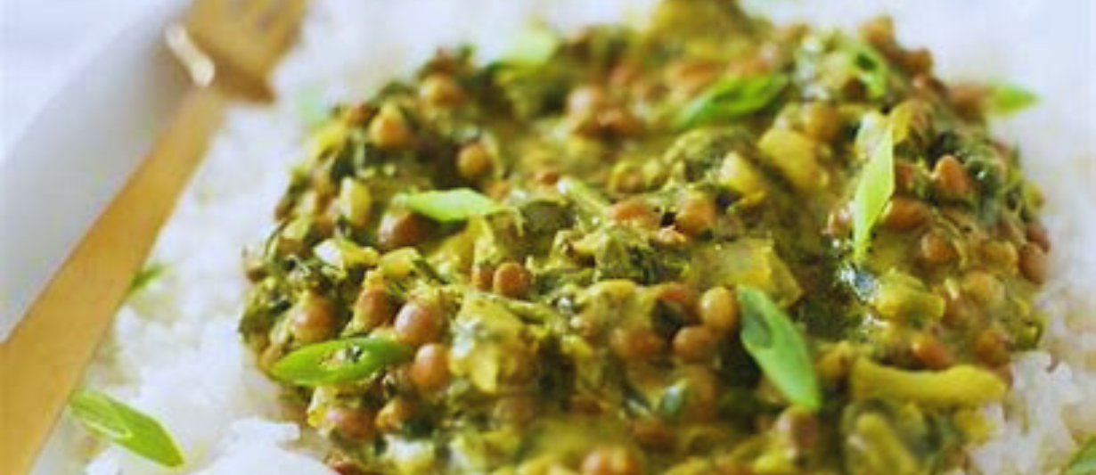 Lentil and Spinach Curry